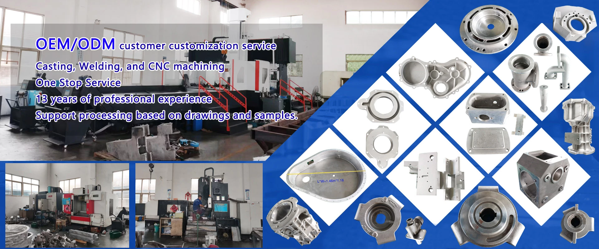 One stop service for casting, welding, and CNC machining