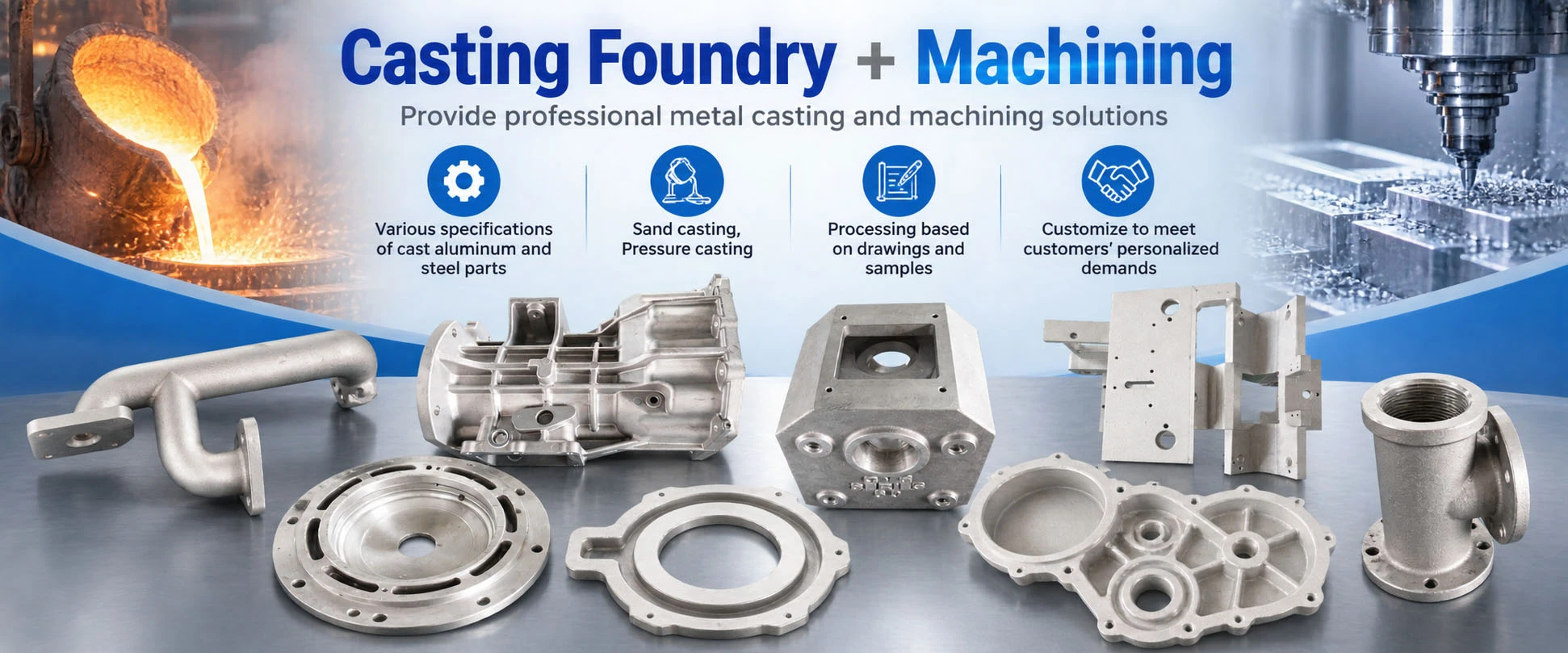 Casting foundry machining
